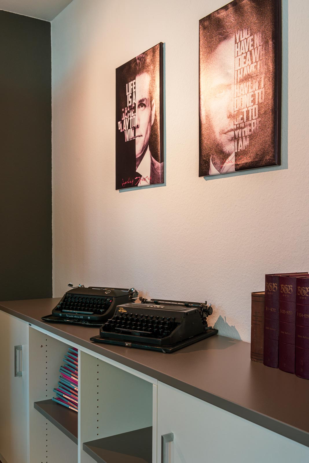 Alte Schreibmaschinen als Dekoration